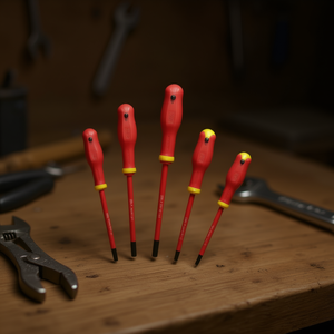 Juego de 5 Destornilladores para Tornillos de Cabeza Plana y Phillips de 1000 V para Uso Doméstico y Profesional de Usag - Product Image 3