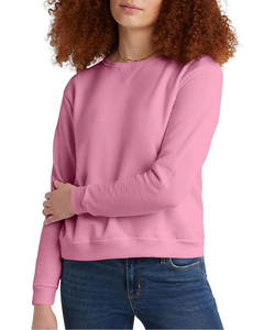 Women's Long Sleeve Cropped Pullover Sweatshirt Crewneck 3D Embroidered Silicone Printed Tops for Autumn Season - Product Image 1