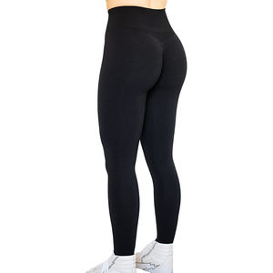Pantalones de Gimnasio de Cintura Alta con Corte Bootcut para Mujer, Leggings Deportivos Elásticos y Suaves, Leggings de Yoga con Abertura Lateral, Pantalones de Entrenamiento Ajustados y Acampanados - Product Image 4