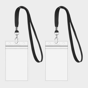 Cordón de PU con soporte para tarjetas de visita para guardar tarjetas en entornos comerciales o profesionales - Product Image 2