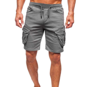 Short cargo tactique pour homme, multi-poches, kaki, coupe slim, séchage rapide, respirant, pour la vente en gros - Product Image 1