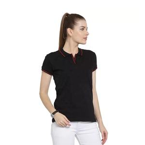 Polo de poliéster de algodón bordado liso en blanco con logotipo personalizado de alta calidad para mujer a precios asequibles para mujer - Product Image 2