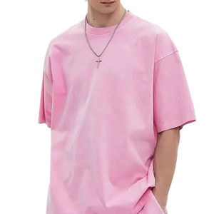 Conjunto de Camiseta de Hombros Caídos y Pantalones Cortos Gruesos de 280 g/m², Estampado Personalizado, 100% Algodón Jersey, Estilo Casual, Dos Piezas - Product Image 2