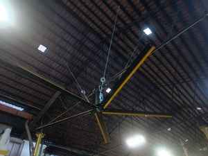 พัดลมเพดานอุตสาหกรรมขนาดพิเศษประหยัดพลังงานสำหรับโรงงานการบำรุงรักษาพัดลมติดเพดานระบายความร้อนได้อย่างมีประสิทธิภาพในโกดังและสนามบิน - Product Image 3