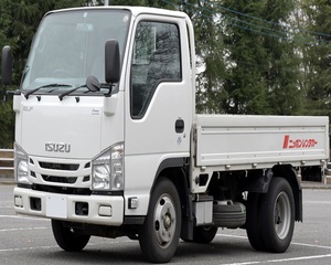 Camión Isuzu ELF Usado del 2013 con Plataforma Abatible de 10 pies y Capacidad de Carga de 1.5 Toneladas - Product Image 6