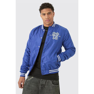 Veste universitaire personnalisée de haute qualité en gros, écologique, à bas prix, couleurs personnalisées, logo sur le devant, position du logo, streetwear - Product Image 1