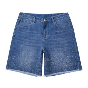 Ropa de moda de alta calidad para hombre, pantalones cortos con diamantes de imitación, ropa para hombre, pantalones cortos con diamantes de imitación a la venta - Product Image 1