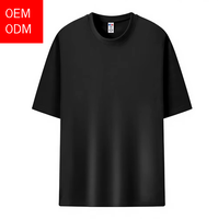 T-shirt unisexe en coton 100% de haute qualité, impression DTF personnalisée, coupe ample, logo imprimé, t-shirt vierge pour homme