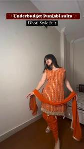 Punjabi Custom Comfort All Over Zari Work Salwar & Dhoti Dupatta Women's Party Wear 2024 Collection - Product Image 2