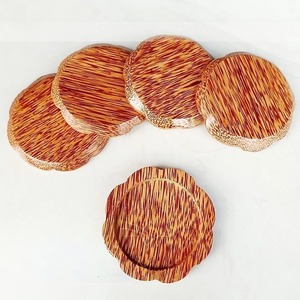 Ensemble de sous-verres en bois de noix de coco poli Accessoire de boisson durable | Exportation en vrac Vietnam Tapis en bois naturel pour boissons chaudes et froides - Product Image 6