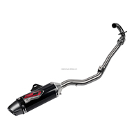Pot d'échappement de moto en aluminium CNC 6061 et acier inoxydable JFGRACING pour CRF230F CRF150F 2003-2013, ensemble silencieux pour moto tout-terrain