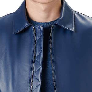 Personnalisable Slim Fit Durable en cuir véritable Veste de moto pour hommes Vintage Biker Manteau pour Racing Rider Hiver Moto - Product Image 3