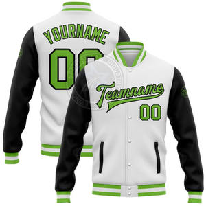 Chaqueta Bomber de Lana de Alta Calidad OEM para Adultos, Estilo Varsity de Invierno para Hombre, Logotipo Personalizado Bordado, Ecológica, de Secado Rápido - Product Image 3