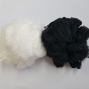 Black White Polyester Staple Fiber Recycled 1.2d 1.4d for <b>Stuffing</b> Material <b>Pillow</b> Sofa Spinning Yarn _ Ms. Min - Product Image 3