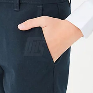 Uniforme scolaire formel pour garçons avec chemise à manches longues et pantalon en uniforme scolaire en tissu doux durable - Product Image 5