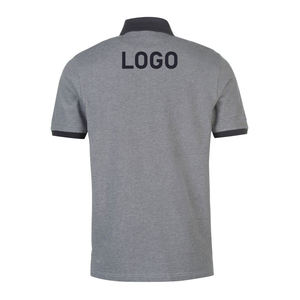 Hombres de alta calidad 100% algodón para Polos logotipo personalizado bordado peso pesado Golf tejido camiseta Jersey tela - Product Image 4