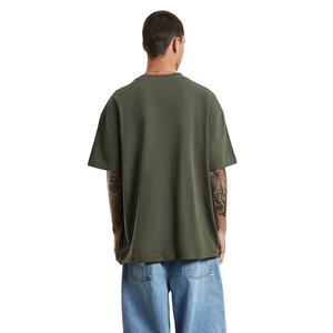 Camiseta de Manga Corta para Hombre, Corte Regular, Estilo Vintage, Personalizada con Impresión OEM, Hombros Caídos, Sin Costuras, 100% Algodón, Ecológica y Transpirable - Product Image 2