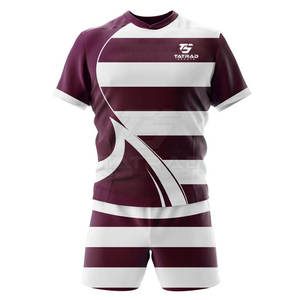 Conjuntos de Uniformes de Rugby de Secado Rápido, Transpirables y Ecológicos, 100% Poliéster, Personalizables, Hechos en Pakistán - Product Image 2