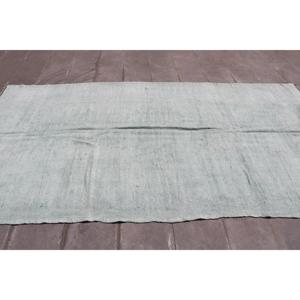 Tapis vintage 5,3x10 pieds, grand tapis turc, tapis persan gris et blanc - Product Image 4