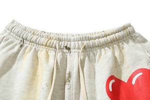 Short de Sport Homme Epais Lavé à l'Acide Streetwear Vintage avec Motif Solide Elastique Taille Moyenne Style Rue Haute - Product Image 3