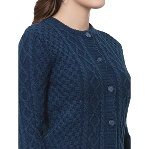 Vente en gros de pulls d'hiver en pur cachemire fabriqués avec logo sur mesure pour femmes derniers pulls à la mode hauts pulls pour femmes pulls en tricot - Product Image 3