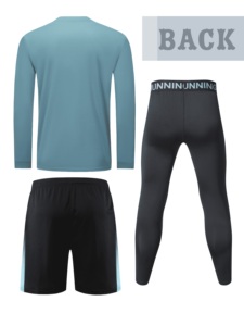 Ensemble de gymnastique 3 pièces pour hommes OEM | Vêtements de sport à séchage rapide | Combinaison de course et d'entraînement | Fabricant de vêtements de fitness en gros - Product Image 4
