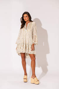 2025 femmes été vacances sans manches robe haute couture robe tous les temps élégant ethnique impression fronde longue robe meilleure qualité - Product Image 2