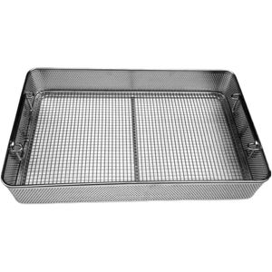 Bandeja de alambre de malla para instrumentos quirúrgicos Holloware, bandeja de malla para esterilización Dental, caja de malla, bandeja de acero inoxidable - Product Image 2