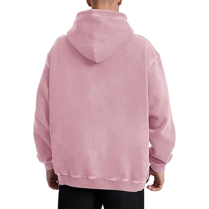 Fabricant de sweat à capuche en coton personnalisé broderie simple poids lourd délavé à l'acide style coréen Streetwear pour femmes hommes hiver - Product Image 4