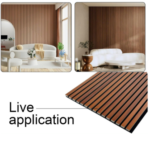20mm Thick Eco-Friendly Acoustic Wood Panels Best Quality for Living Room Bedroom Decor Waterproof Multiple Colors Factory