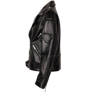 Nouveauté, vestes pour femmes en cuir véritable de haute qualité, tricotées, écologiques, respirantes, vente en gros à prix réduit - Product Image 5