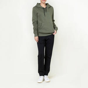 Venta al por mayor personalizado de las mujeres de dibujos animados Crop Top Hoodie 100% algodón de lana de estilo vintage de gran tamaño pulóver sudaderas con capucha y sudaderas - Product Image 2