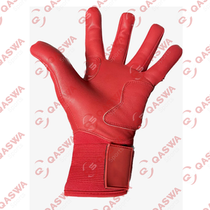 Guantes de bateo de béisbol rosa con puño largo de cuero Guantes de bateo de béisbol antideslizantes de la mejor calidad para adultos - Product Image 4