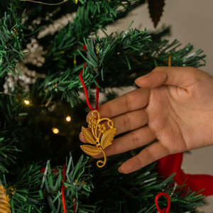 Best Quality Metal <b>Flower</b> Hanging Ornaments For <b>Christmas</b> <b>Tree</b> and <b>Christmas</b> Gift - Product Image 2