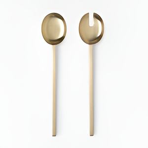 Elegante superventas precio al por mayor de plata brillante de acero inoxidable Servidor de ensalada de boda conjunto de 2 para el hogar hoteles y restaurantes - Product Image 6