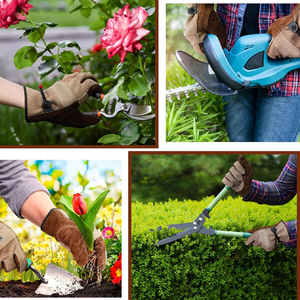 Guantes de Seguridad de Trabajo de Lona Resistentes al Calor y Antideslizantes con Protección de Doble Capa - Product Image 3