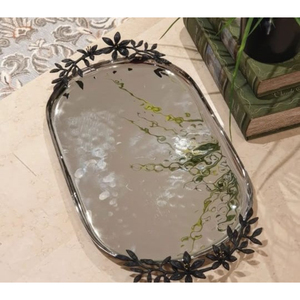 Plateaux en métal de Ramadan faits à la main en forme de lune argentée plateau martelé Ramadan Eid décor plateau de vaisselle au meilleur prix - Product Image 6