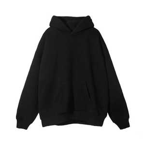 Sweats à capuche en coton de qualité supérieure avec doublure intérieure douce, manches longues, coupe ample pour adultes unisexes, fabriqués en Inde, en gros - Product Image 2