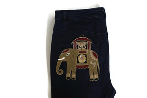 Parches de moda de alta costura Motivos de tela bordados tradicionales para chaquetas Vestidos Lehengas Formas de animales Apliques bordados - Product Image 2