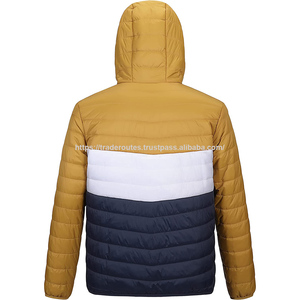 Veste d'hiver légère en nylon 100% pour hommes Nouveau design Logo personnalisable Doux Chaud et imperméable Grande taille Coton rempli - Product Image 2