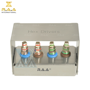 Kit de Destornilladores Mini para Implantes Dentales R.A.A. INTERNATIONAL, Hexagonales Universales, 4 Piezas, Certificación CE, Destornilladores Metálicos RAA-132, Garantía de 3 Años - Product Image 3