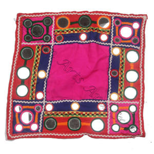 Indian Traditional Banjara Fabric Hand Embroidered Mirror Work Fabric to Decorate Your Clothing and Interior Indian Mirror Kutch - Product Image 3