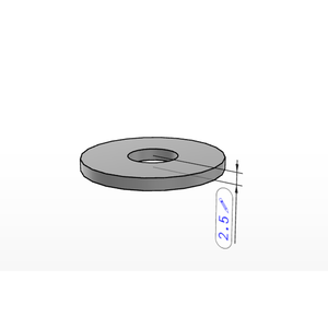 แหวนรองสี่เหลี่ยมสแตนเลส K1150 A4 DIN9021 K1150 สำหรับ M10 ผิวเงา - Product Image 3