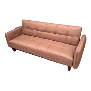 Contemporary Convertible <b>Sofa</b> <b>Bed</b> with Dark Coffee-Colored Cushion BNS1802 Extendable and Reclining for Living Room - Product Image 2