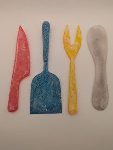 Stylish and Durable Resin spoon <b>cutlery</b> wieldy used in modern kitchen ideals smooth finish & glossy premium dinning experience - Product Image 2