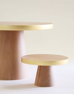 LIKELY Support à gâteau rond en bois d'acacia de haute qualité Style décontracté Vente chaude pour servir des gâteaux et des fruits - Product Image 5