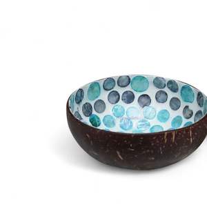 Tazón de Coco Hecho a Mano con Incrustaciones de Nácar, Material Natural para Servir Alimentos y Decoración de Mesa, de Vietnam - Product Image 3