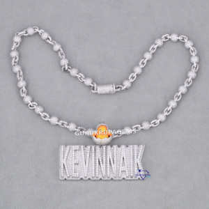 Vente chaude Luxueux Hip Hop Hommes Bijoux 925 En Argent Sterling Moissanite Diamant Colliers Chaîne Pendentif Pass Diamant Testeur - Product Image 5