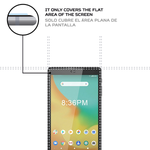 ANTISHOCK สำหรับ ZTE Grand X View 3 ฟิล์มกันรอยหน้าจอ อุปกรณ์เสริมมือถือที่ทนทานและดูดซับแรงกระแทก - Product Image 2
