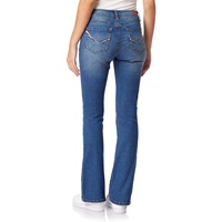 NOUVEAU Vente en gros de jeans évasés pour femmes pantalon en jean à jambes larges pour femmes taille haute jeans cloche pour femmes logo personnalisé